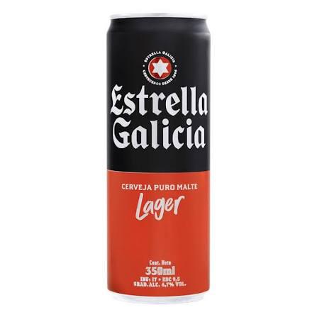 CERVEJA ESTRELLA GALICIA LT 350ML PILSEN