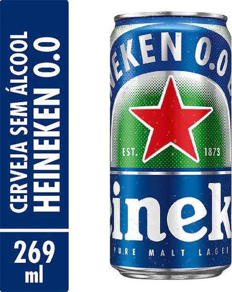 CERVEJA HEINEKEN LT 269ML ZERO ALCOOL