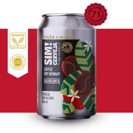 CERVEJA SIM! LT 350ML S/ALCOOL COFFEE DRY STOUT