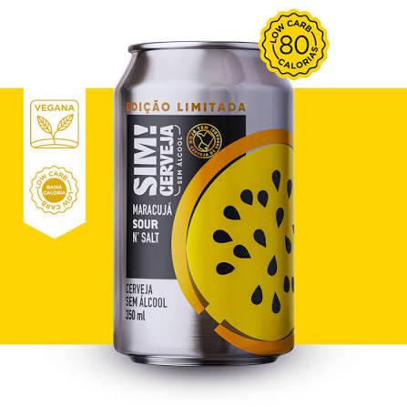 CERVEJA SIM! LT 350ML S/ALCOOL MARACUJA SOUR SALT