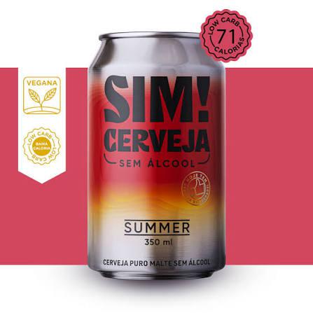 CERVEJA SIM! LT 350ML S/ALCOOL SUMMER