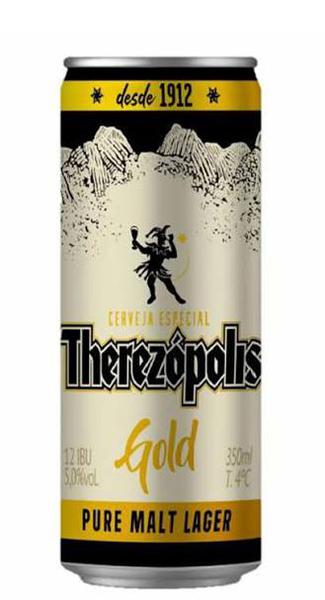 CERVEJA THEREZOPOLIS LT 350ML GOLD LAGER
