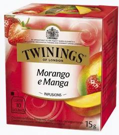 CHA TWININGS 15G MORANGO E MANGA C/10UN SACHES