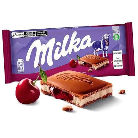 CHOC.MILKA BARRA 100G CHERRY CREAM