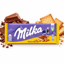 CHOC.MILKA BARRA 100G CHOCO & BISCUIT