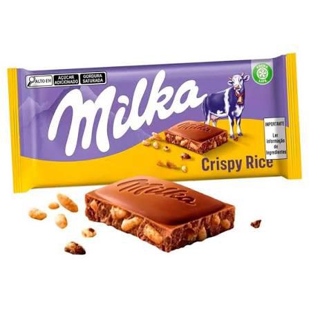 CHOC.MILKA BARRA 100G RICE CRISPS