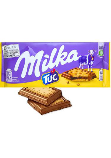 CHOC.MILKA BARRA 87G TUC COM BISCOITO