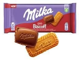 CHOC.MILKA BARRA 90G BISCOFF