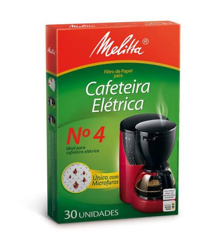 COADOR DE PAPEL MELITTA GRANDE CAFET.ELET.Nº4 C/30UN
