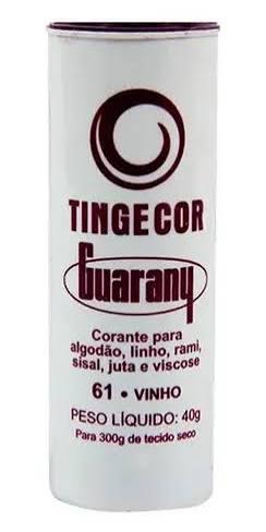 CORANTE P/TECIDOS GUARANI 40G VINHO