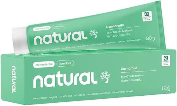 CREME DENTAL 80G NATURAL PROTECAO VERDE CAMOMILA