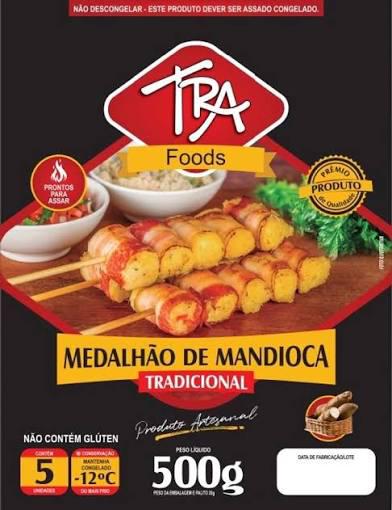 ESPETINHO TRA FOODS 500G MEDALHAO MANDIOCA TRADICIONAL