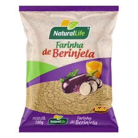 FARINHA DE BERINJELA NATURAL LIFE 100G