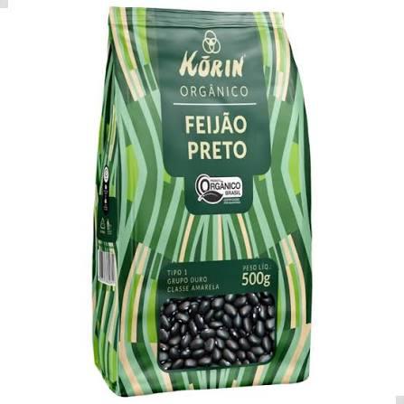 FEIJAO PRETO KORIN 500G ORGANICO