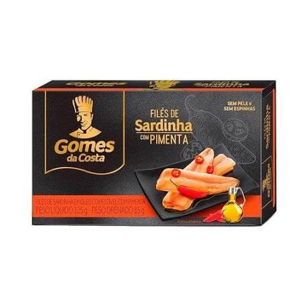 FILE SARD.GOMES DA COSTA CX 125G EM PIMENTA