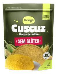FLOCOS DE MILHO CUSCUZ GRINGS PCT 300G S/GLUTEN
