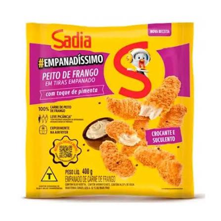 FRANGO SADIA 400G EM TIRAS EMPANADO