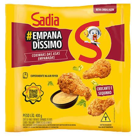 FRANGO SADIA EMPANADO 400G COXINHA DA ASA