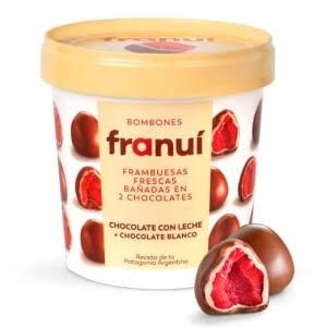 FRANUI 150G CHOCOLATE BRANCO C/ CHOC AO LEITE
