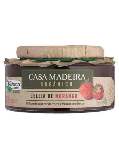 GELEIA CASA MADEIRA ORGANICA 240G MORANGO