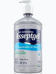 HIGIENIZ.DE MAOS ASSEPTGEL 420G CRISTAL