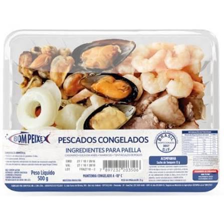 INGREDIENTES P/PAELLA BOM PEIXE 500G CONGELADO