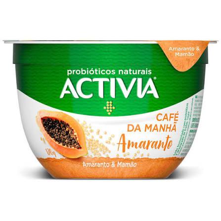 IOGURTE ACTIVIA CAFE DA MANHA 170G AMARANTO/ MAMAO