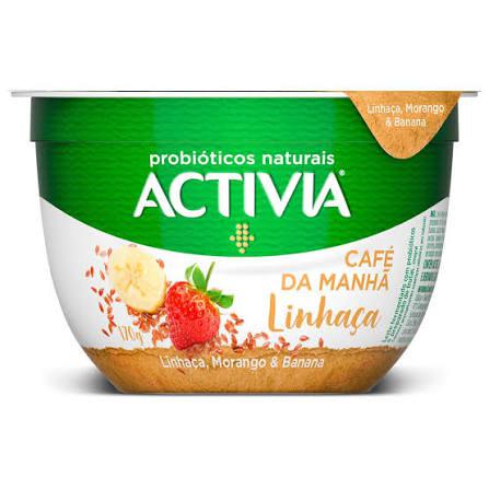 IOGURTE ACTIVIA CAFE DA MANHA 170G MORANGO/LINHACA