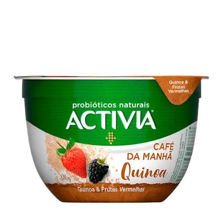 IOGURTE ACTIVIA CAFE DA MANHA 170G QUINOA/FRUTAS VERMELHAS