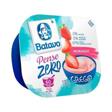 IOGURTE GREGO BATAVO PENSE ZERO 100G MORANGO