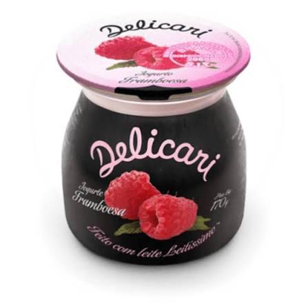 IOGURTE GREGO DELICARI 340G ZERO LACTOSE MORANGO E FRAMBOESA