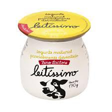 IOGURTE NATURAL LEITISSIMO 170G ZERO LACTOSE DESNATADO