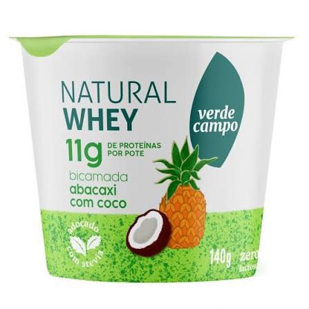 IOGURTE VERDE CAMPO NATURAL WHEY 11G ABACAXI COM COCO 140G