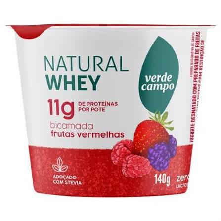IOGURTE VERDE CAMPO WHEY11 140G FRUTAS VERMELHAS
