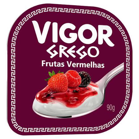IOGURTE VIGOR GREGO 90G FRUTAS VERMELHAS
