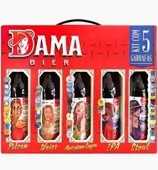 KIT CERVEJA DAMA L.N 355ML C/5 GARRAFAS