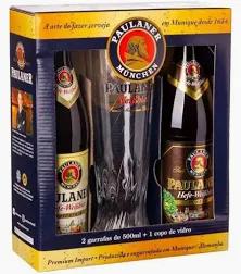 KIT CERVEJA PAULANER C/2UN WEISSBIER + 1COPO