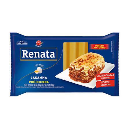 LASANHA RENATA C/OVOS 200G DIRETO AO FORNO