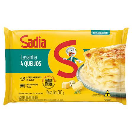 LASANHA SADIA TRAD.600G 4 QUEIJOS