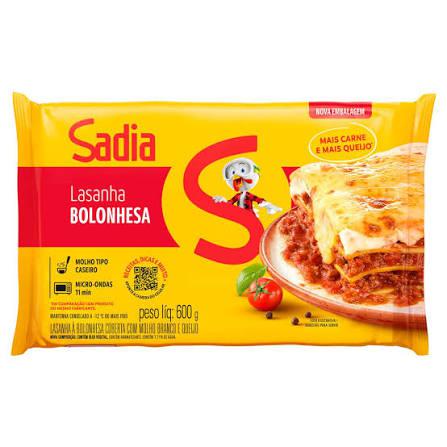 LASANHA SADIA TRAD.600G BOLONHESA