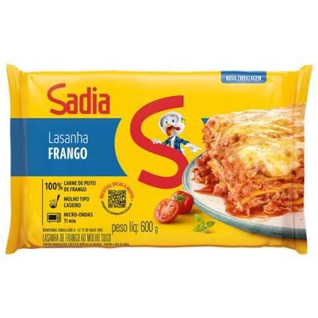 LASANHA SADIA TRAD.600G FRANGO AO MOLHO SUGO