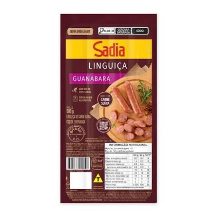 LINGUICA SADIA 500G GUANABARA FINA