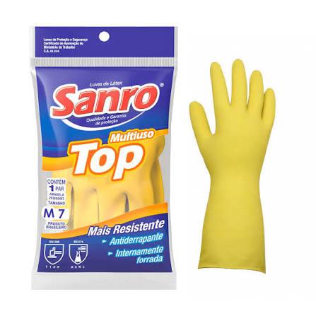LUVA SANRO TOP FORRADA (M) 1 PAR AMARELA