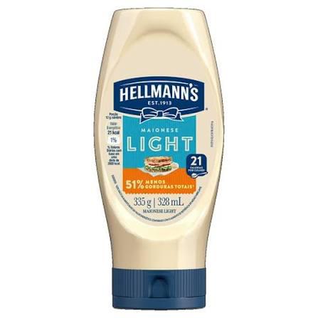 MAIONESE HELLMANNS SQZ 335G LIGHT