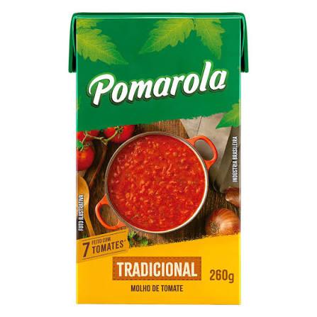 MOLHO DE TOMATE POMAROLA 260G TP TRADICIONAL