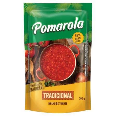MOLHO DE TOMATE POMAROLA 300G SACHET TRADICIONAL