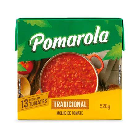 MOLHO DE TOMATE POMAROLA TP 520G TRADICIONAL PENEIRADO