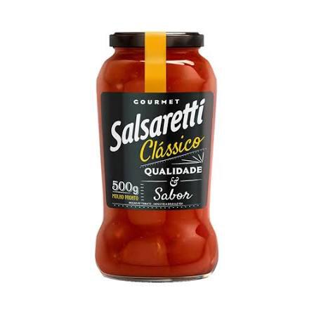 MOLHO DE TOMATE SALSARETTI GOURMET VD 500G CLASSICO
