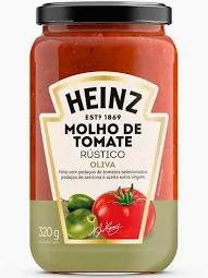MOLHO TOMATE HEINZ OLIVA VD 320GR