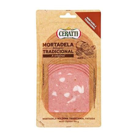 MORTADELA CERATTI 150G FATIADA BOLOGNA TRADICIONAL